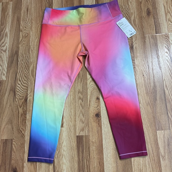 ATHLETA Love Proudly 7/8 Rainbow Ombré Leggings size XL - Picture 2 of 16